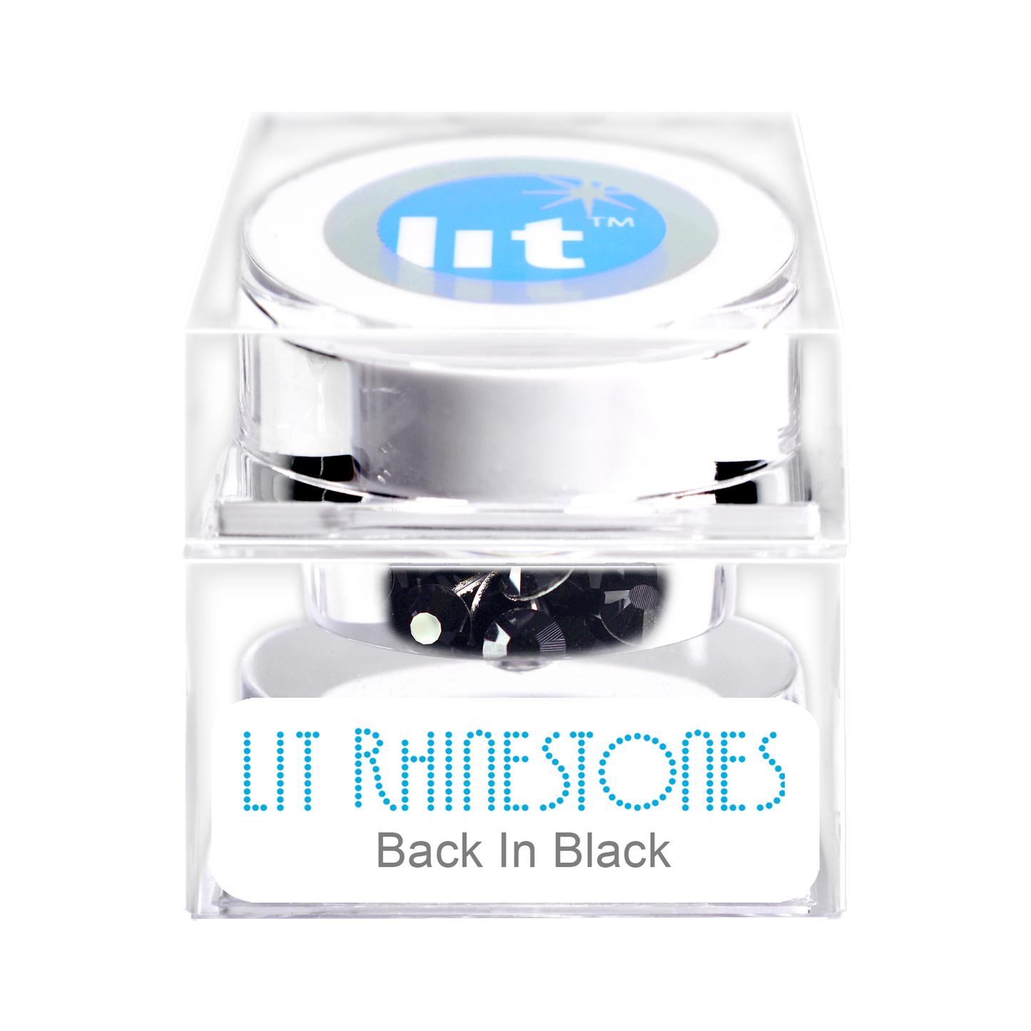 Lit Rhinestones - Back In Black