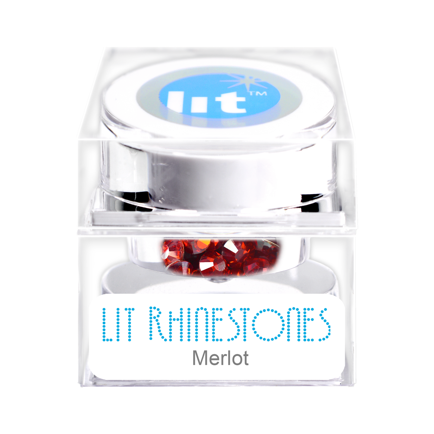 Lit Rhinestones - Merlot